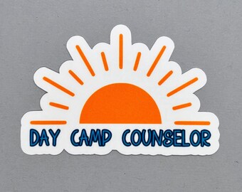 Day Camp Counselor Sticker | Gift for Counselor | Gift for Her | Gift for Him | Day Camp Counselor | Water Resistant Sticker