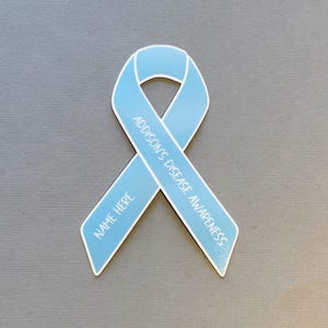 Addison's Disease Awareness Custom Ribbon Sticker | Addison's Disease ...