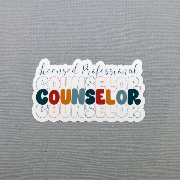 Licensed Professional Counselor Sticker | Gift for LPC | Gift for Him | Gift for Her | Mental Health Sticker | Water Resistant Sticker