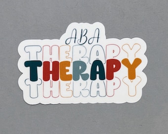ABA Therapy Sticker | ABA Sticker | Applied Behavior Analysis Therapy Sticker | Gift for Therapist | Gift for BCBA | Water Resistant
