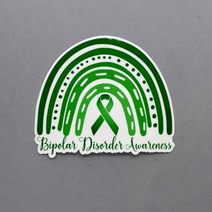 Bipolar Disorder Awareness Rainbow Sticker | Bipolar Disorder Sticker | Bipolar Disorder Awareness | Bipolar Disorder | Water Resistant
