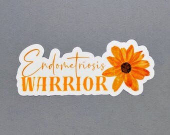 Endometriosis Warrior Flower Sticker | Endometriosis Sticker | Endometriosis Awareness | Endometriosis | Water Resistant Sticker
