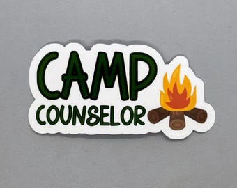 Camp Counselor Sticker | Gift for Counselor | Gift for Her | Gift for Him | Camp Counselor | Water Resistant Sticker