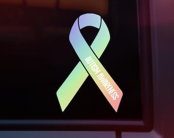 Autism Awareness Ribbon Car Decal | Autism Decal | Autism Awareness | Autism Awareness Car Decal | UV & Waterproof Decal