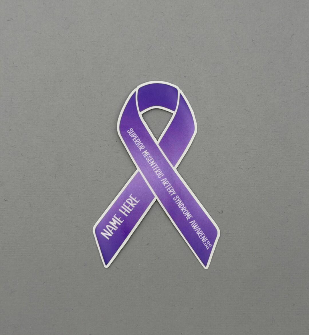 Superior Mesenteric Artery Syndrome Custom Ribbon Sticker | SMAS ...