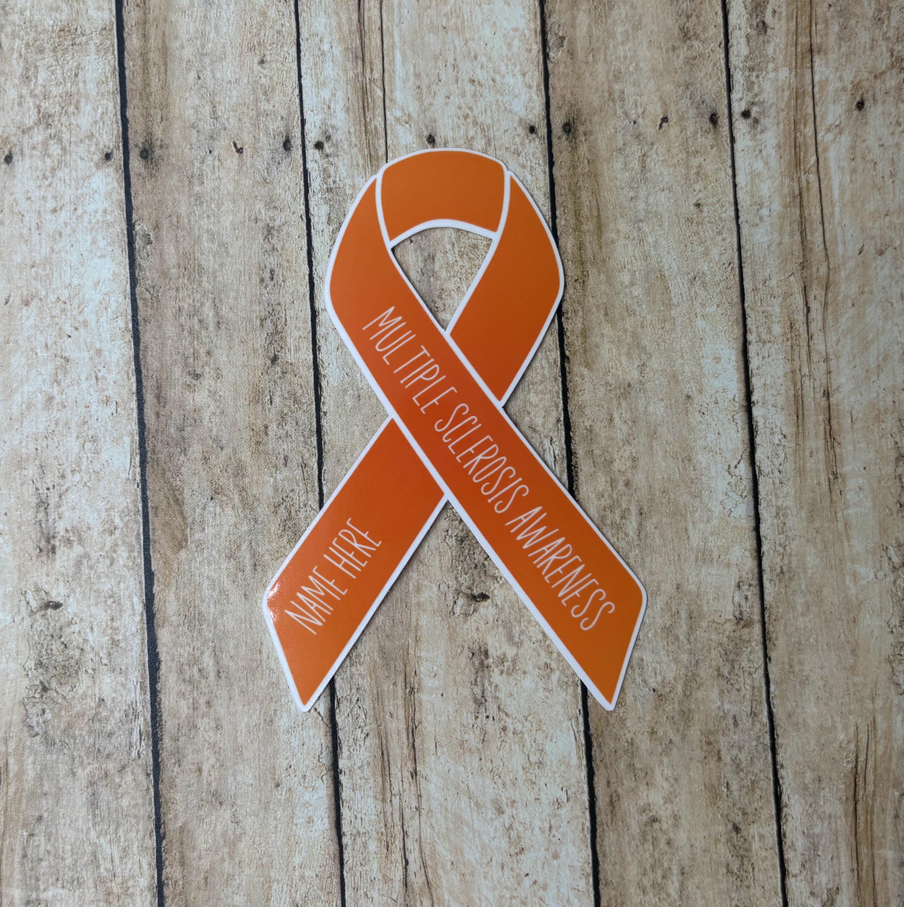 Ms Sticker Design Multiple Sclerosis Awareness Custom Ribbon Sticker | MS Sticker | MS ...