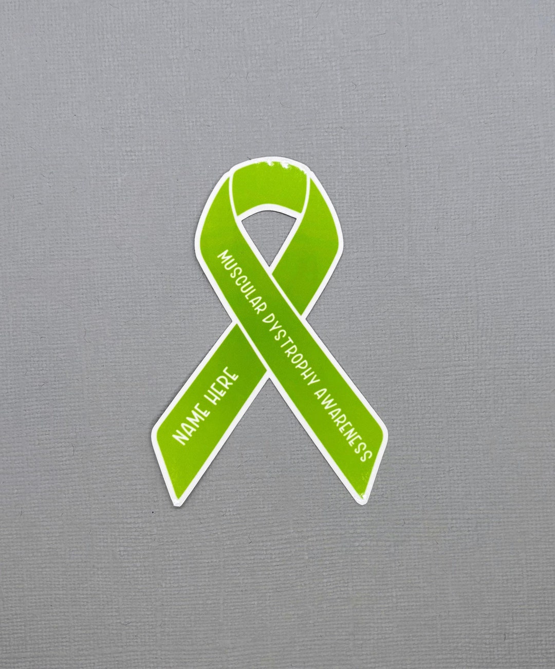 Muscular Dystrophy Awareness Custom Ribbon Sticker | Muscular Dystrophy ...