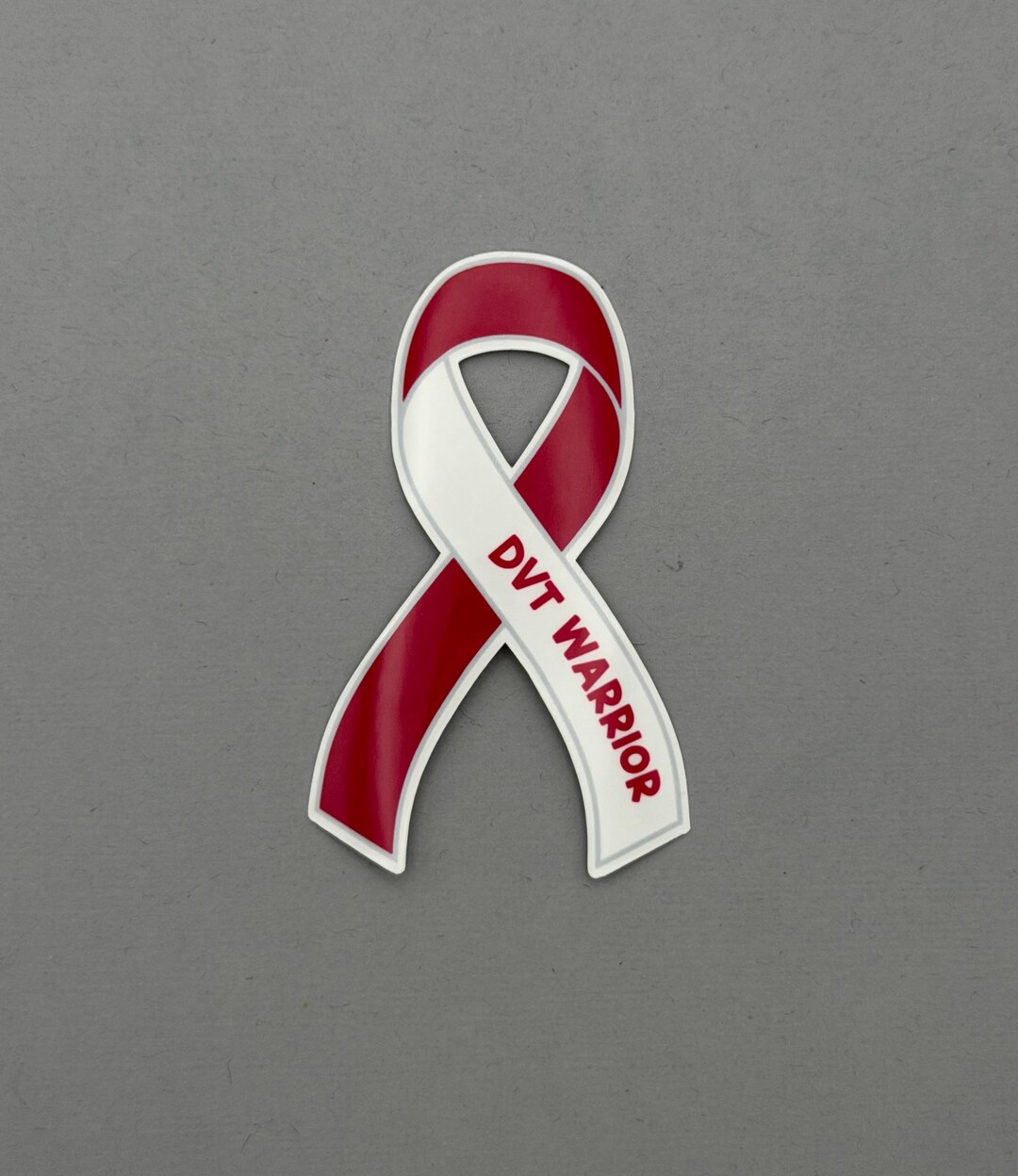 DVT Warrior Ribbon Sticker | Deep Vein Thrombosis | Water Resistant ...