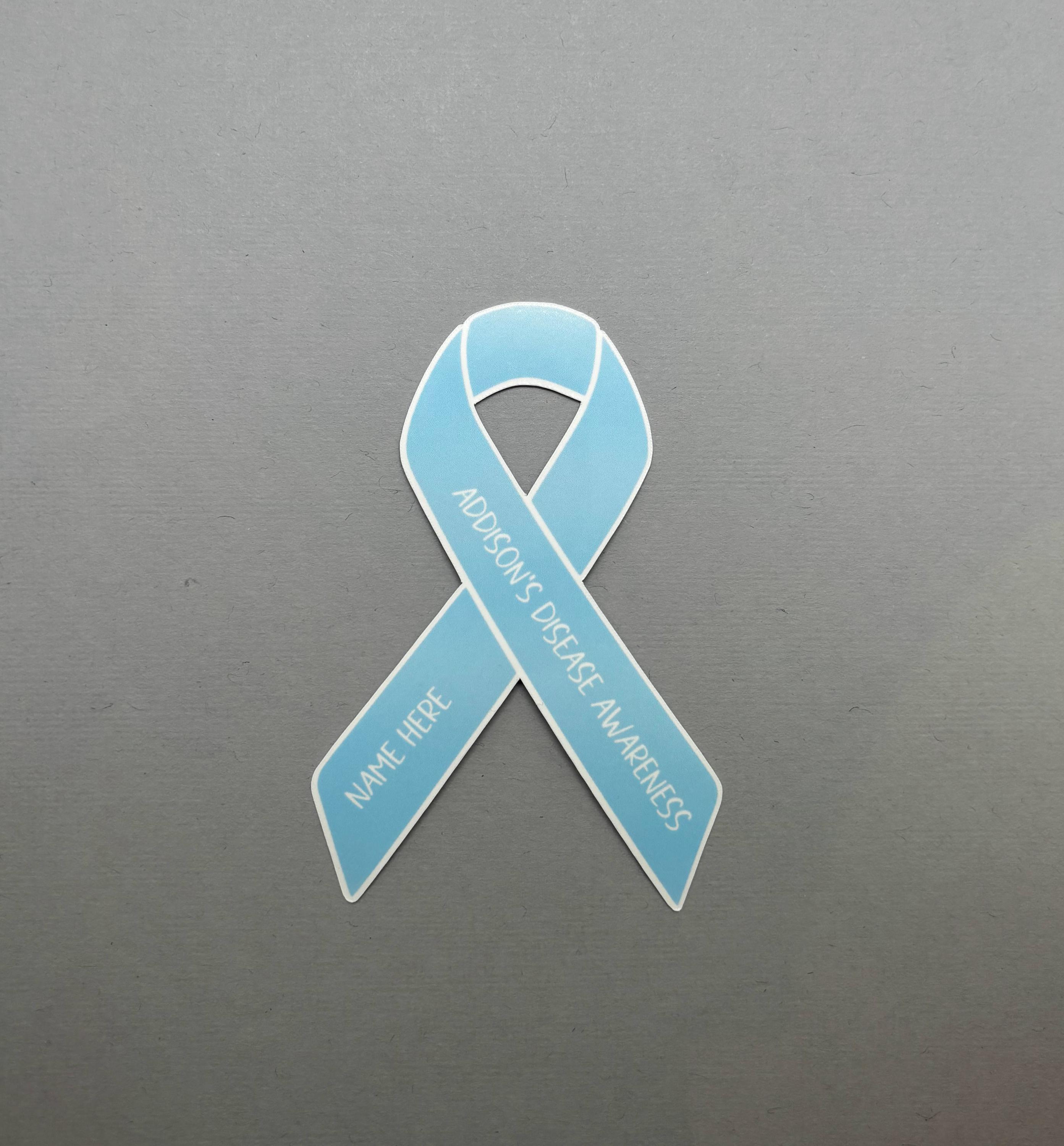 Addison's Disease Awareness Custom Ribbon Sticker | Addison's Disease ...