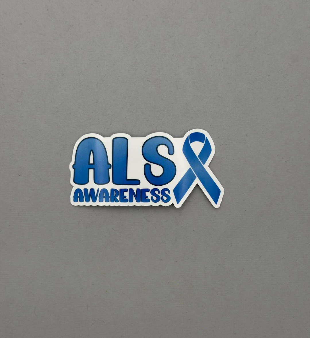 ALS Awareness With Ribbon Sticker or Magnet | Amyotrophic Lateral ...