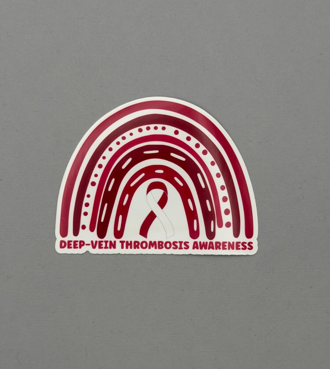 Deep Vein Thrombosis Awareness Rainbow Sticker | DVT | Water Resistant ...