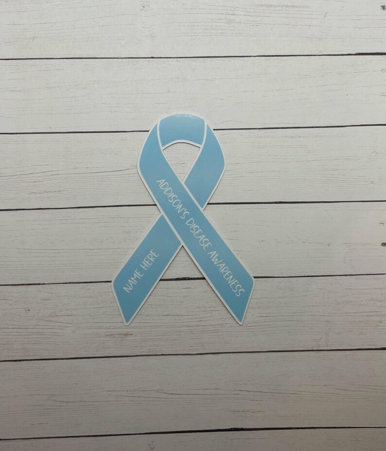 Addison's Disease Awareness Custom Ribbon Sticker | Addison's Disease ...