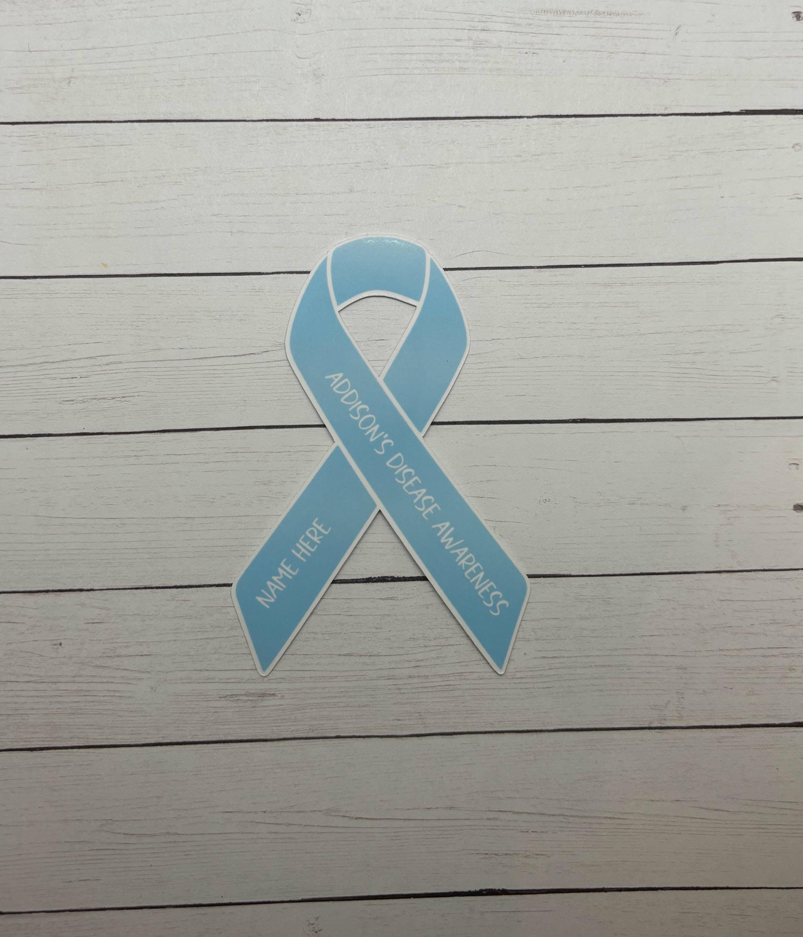 Addison's Disease Awareness Custom Ribbon Sticker | Addison's Disease ...