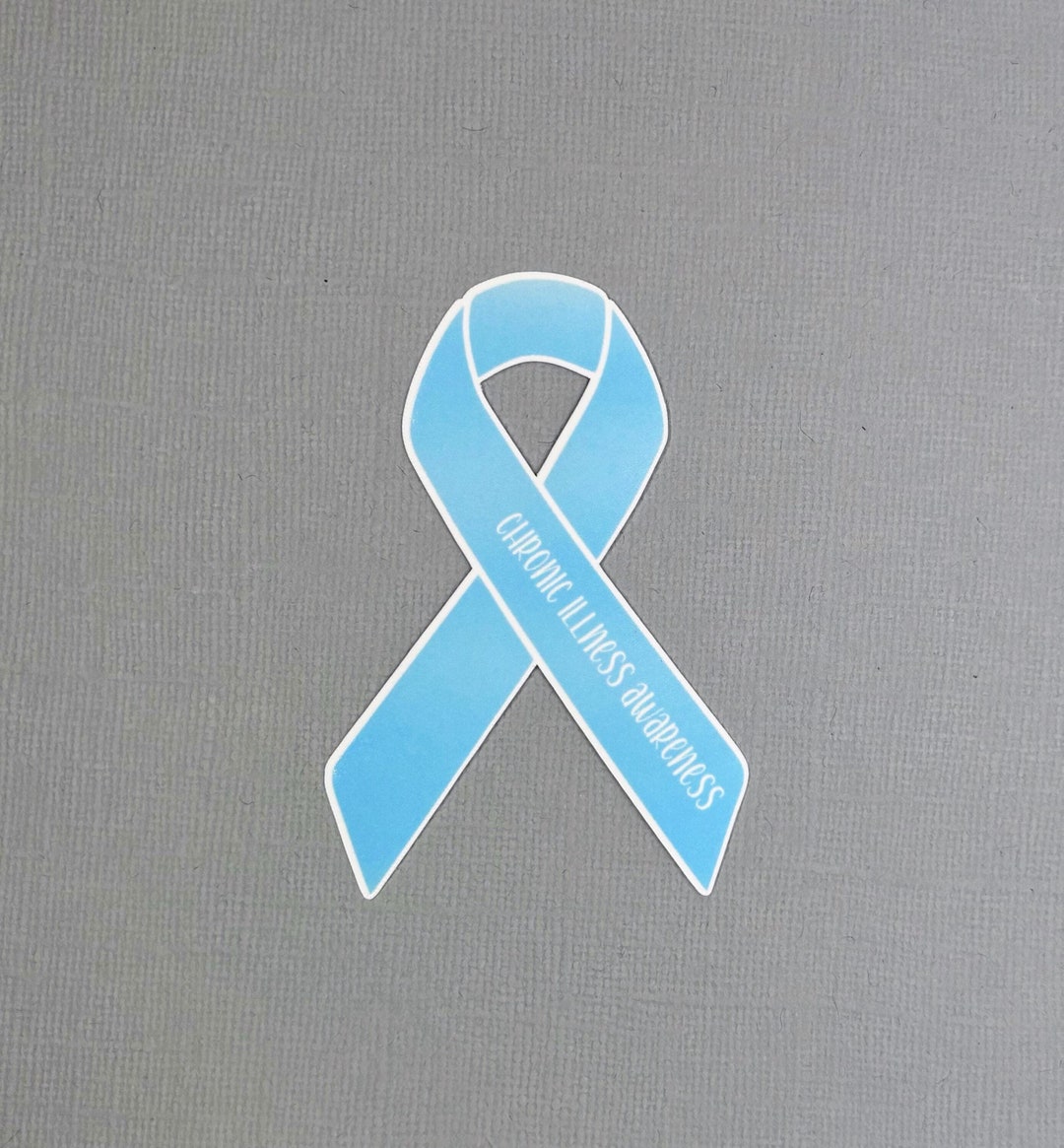 Chronic Illness Awareness Ribbon Sticker | Chronic Illness Awareness ...