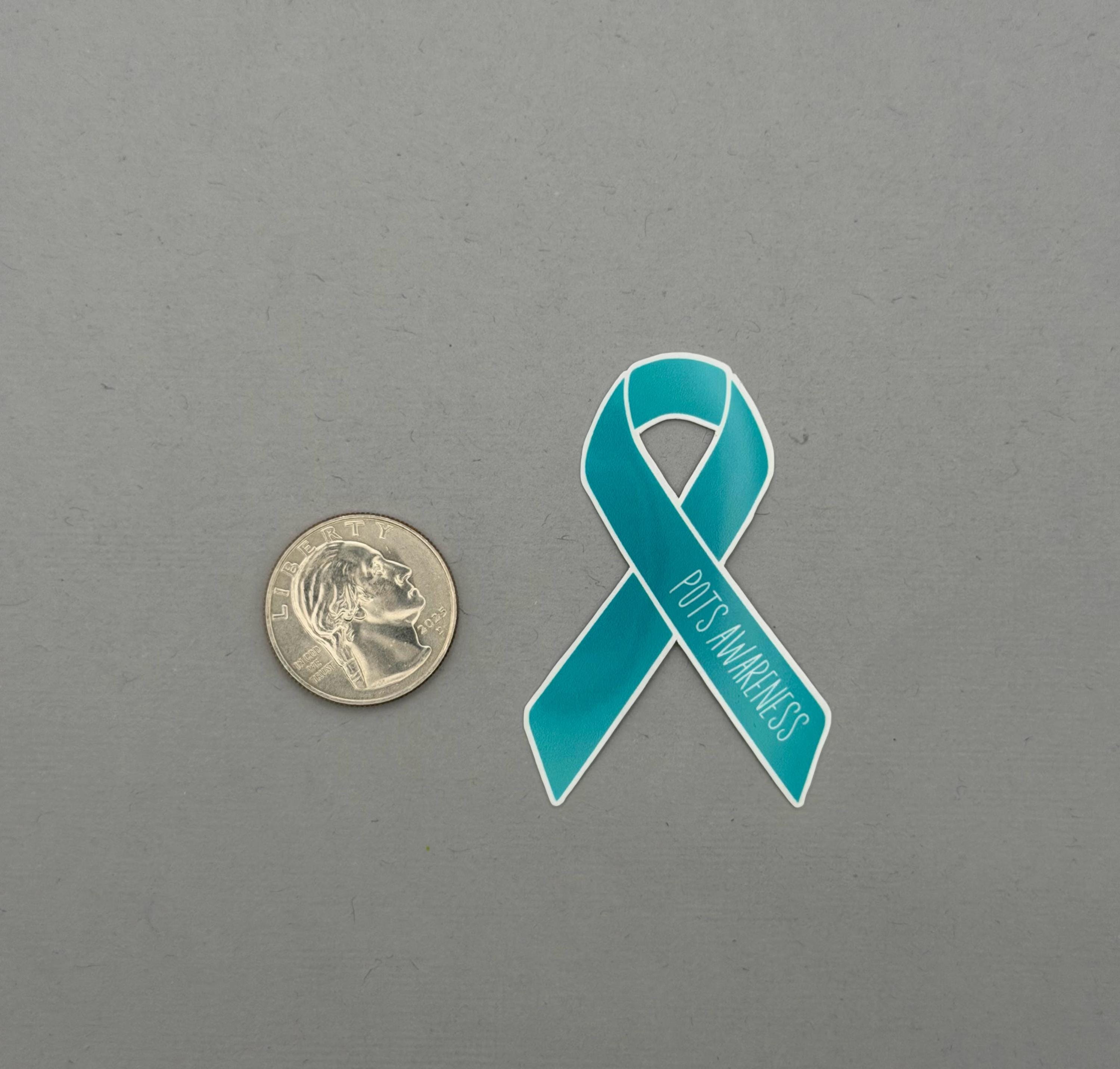 POTS Awareness Ribbon Sticker | Postural Orthostatic Tachycardia ...
