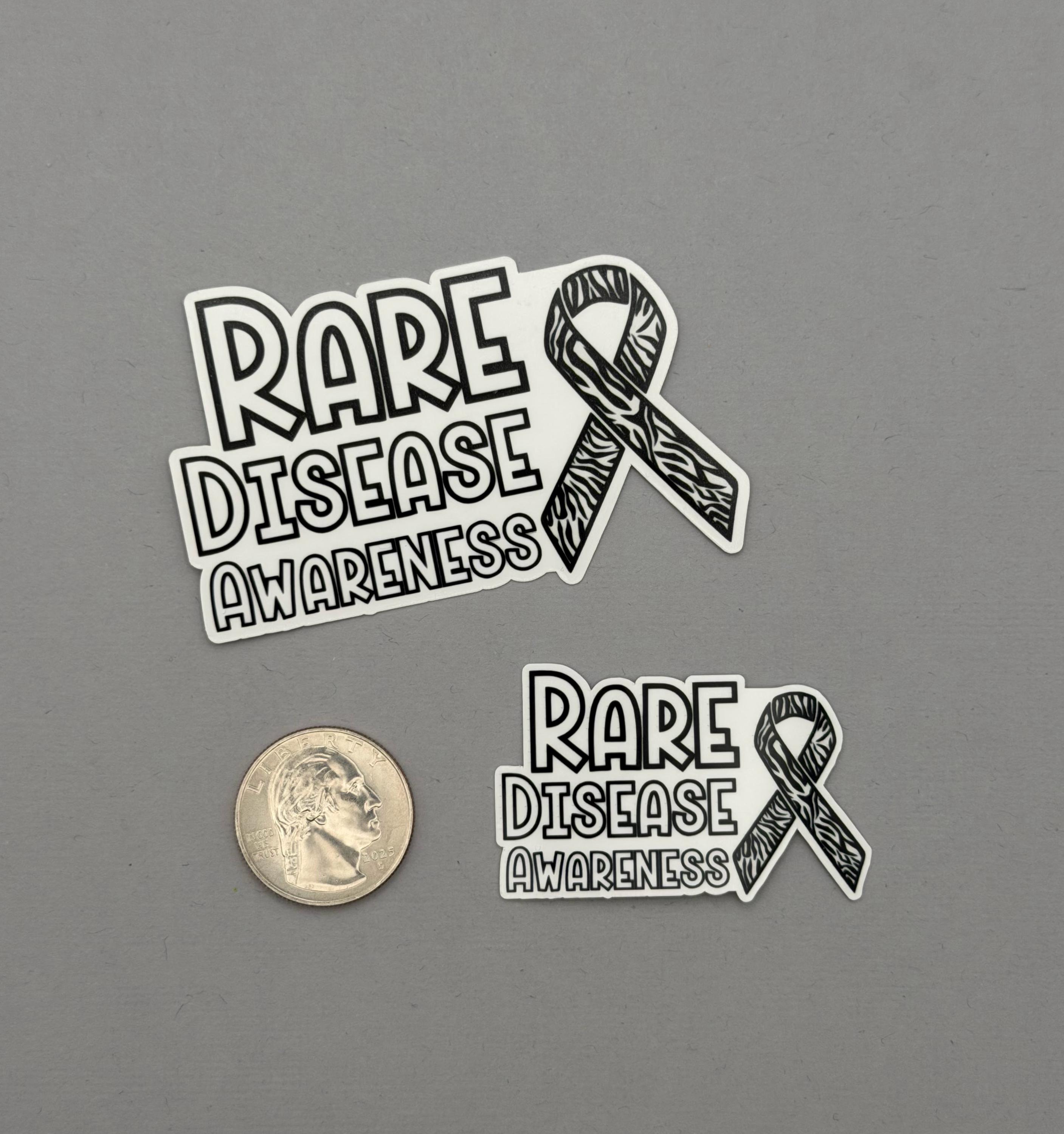 Rare Disease Awareness With Ribbon Sticker or Magnet | Rare Disease ...