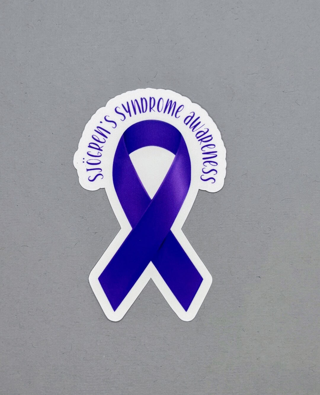 Autoimmune Support Ribbon Sjogren's Syndrome Awareness Ribbon Sticker | Autoimmune Disease ...