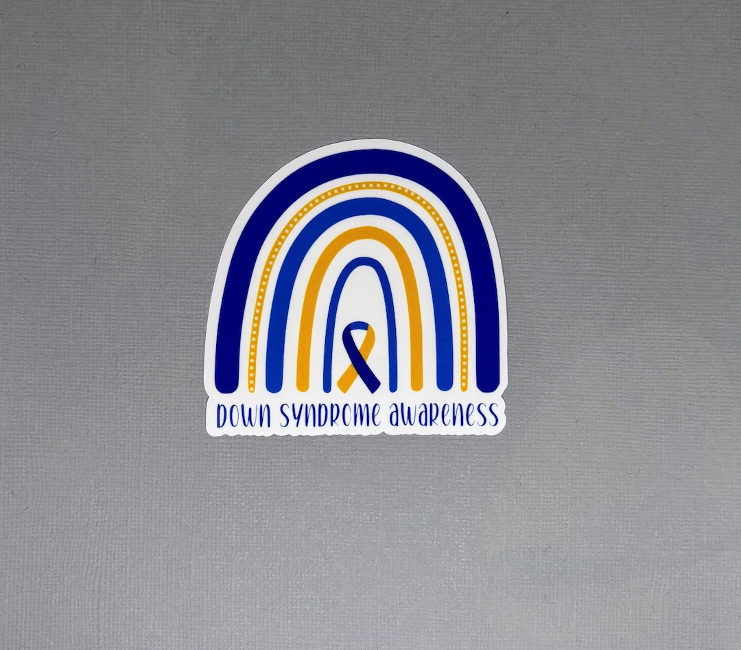 Down Syndrome Awareness Rainbow Sticker | Down Syndrome | Down Syndrome ...