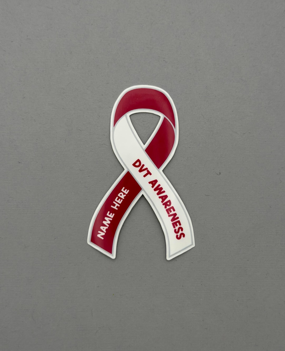 DVT Awareness Custom Ribbon Sticker | Deep Vein Thrombosis | Water ...