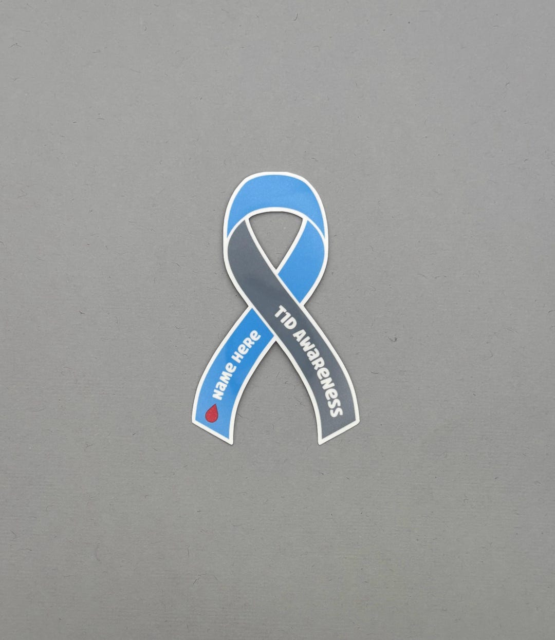 T1D Awareness Custom Ribbon Sticker | Type 1 Diabetes Sticker | Type 1 ...