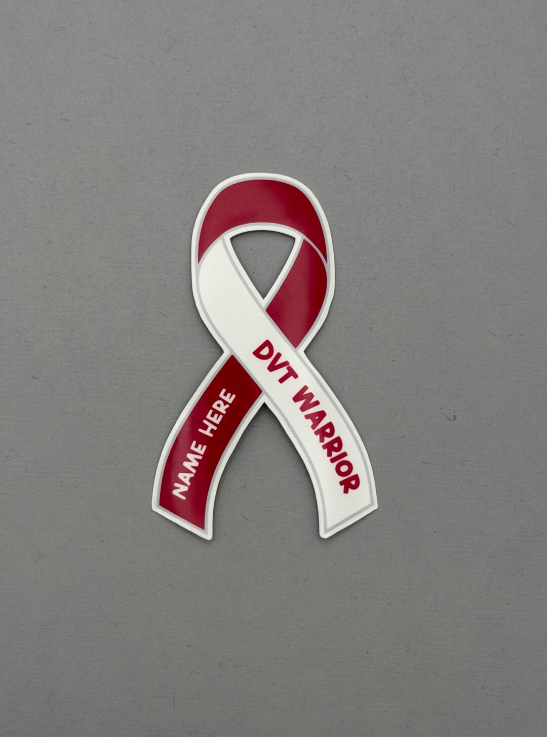 DVT Warrior Custom Ribbon Sticker | Deep Vein Thrombosis | Water ...
