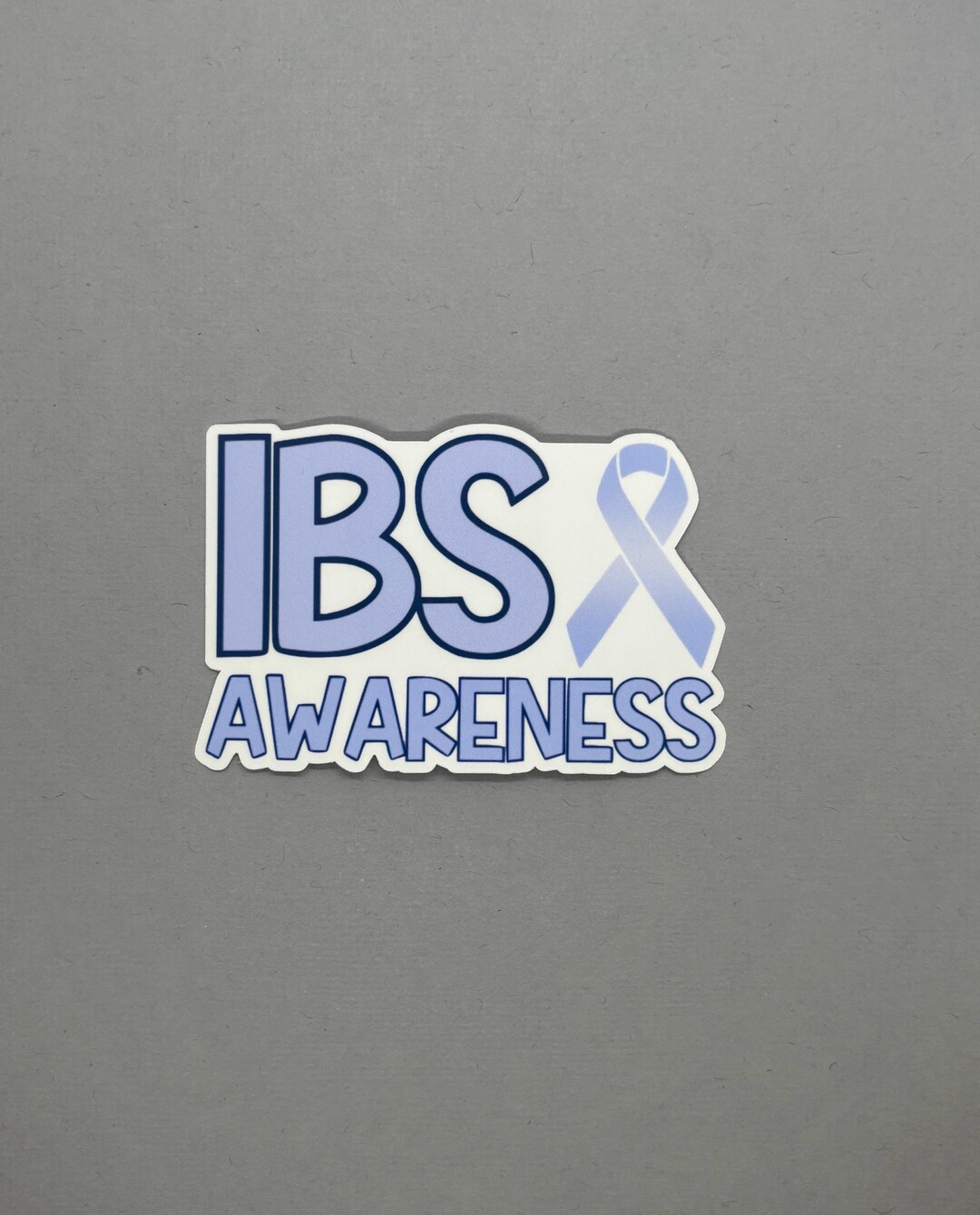 Irritable Bowel Syndrome Awareness With Ribbon Sticker | IBS Awareness ...