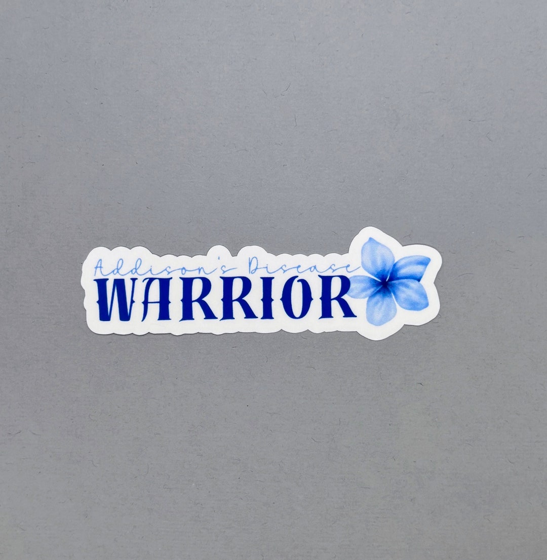 Addison's Disease Warrior Flower Sticker | Addison's Disease Sticker ...