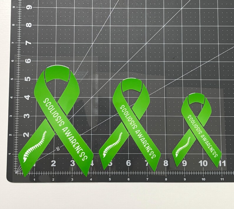 Scoliosis Awareness Ribbon Car Decal | Scoliosis Awareness Decal ...