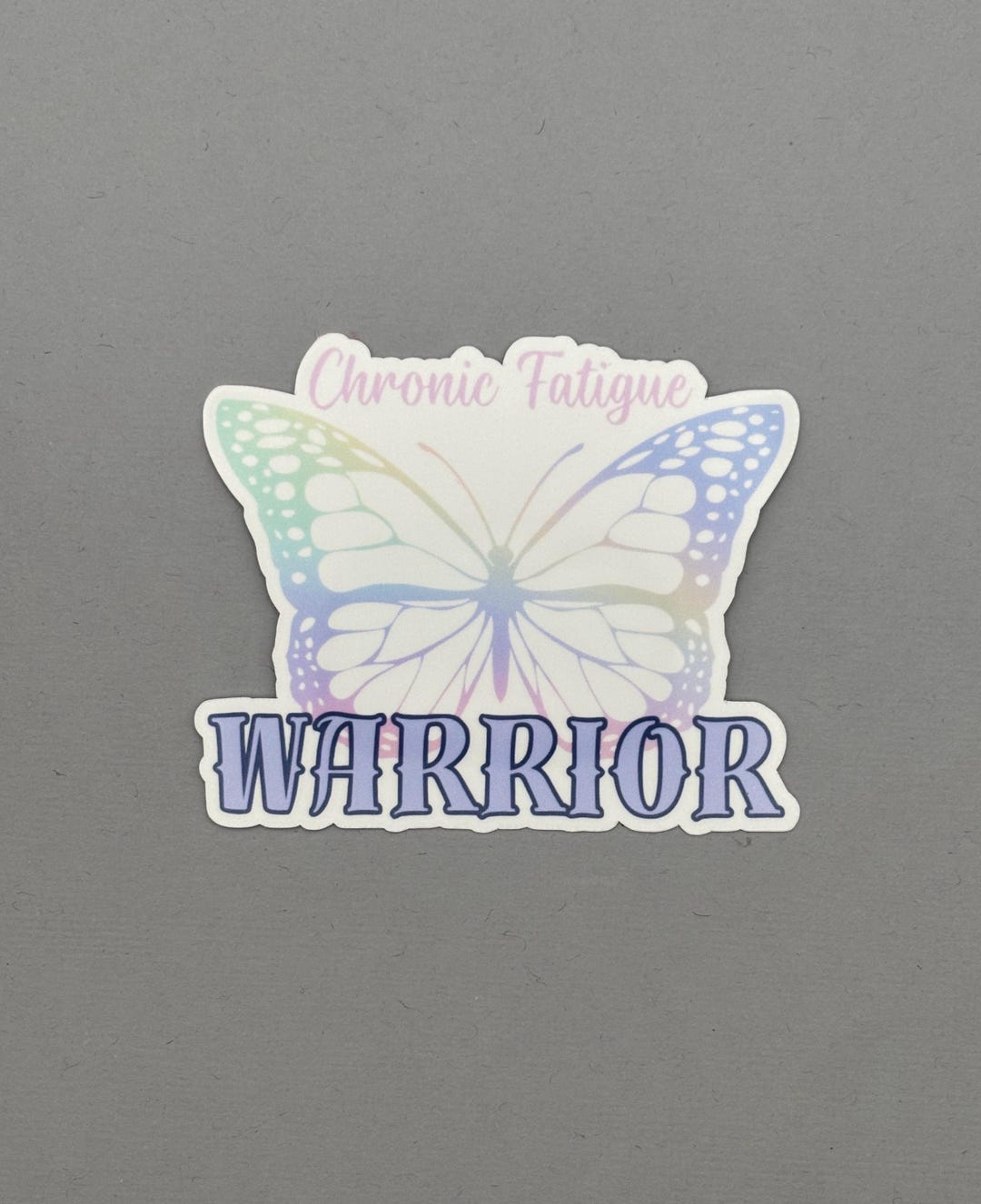 Chronic Fatigue Warrior Butterfly Sticker | Chronic Fatigue | Chronic ...