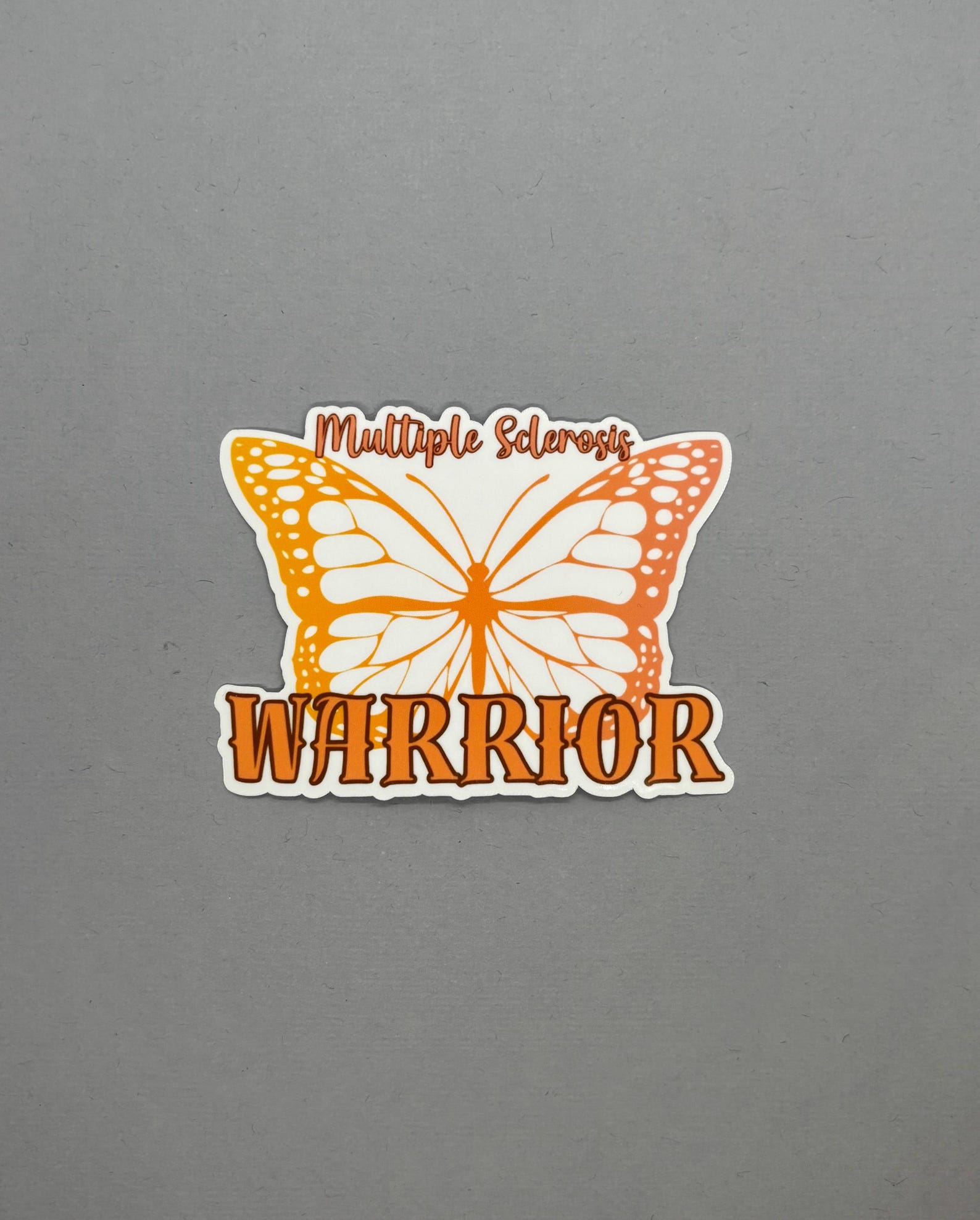 Ms Sticker Design Multiple Sclerosis Warrior Butterfly Sticker | MS Awareness | MS ...
