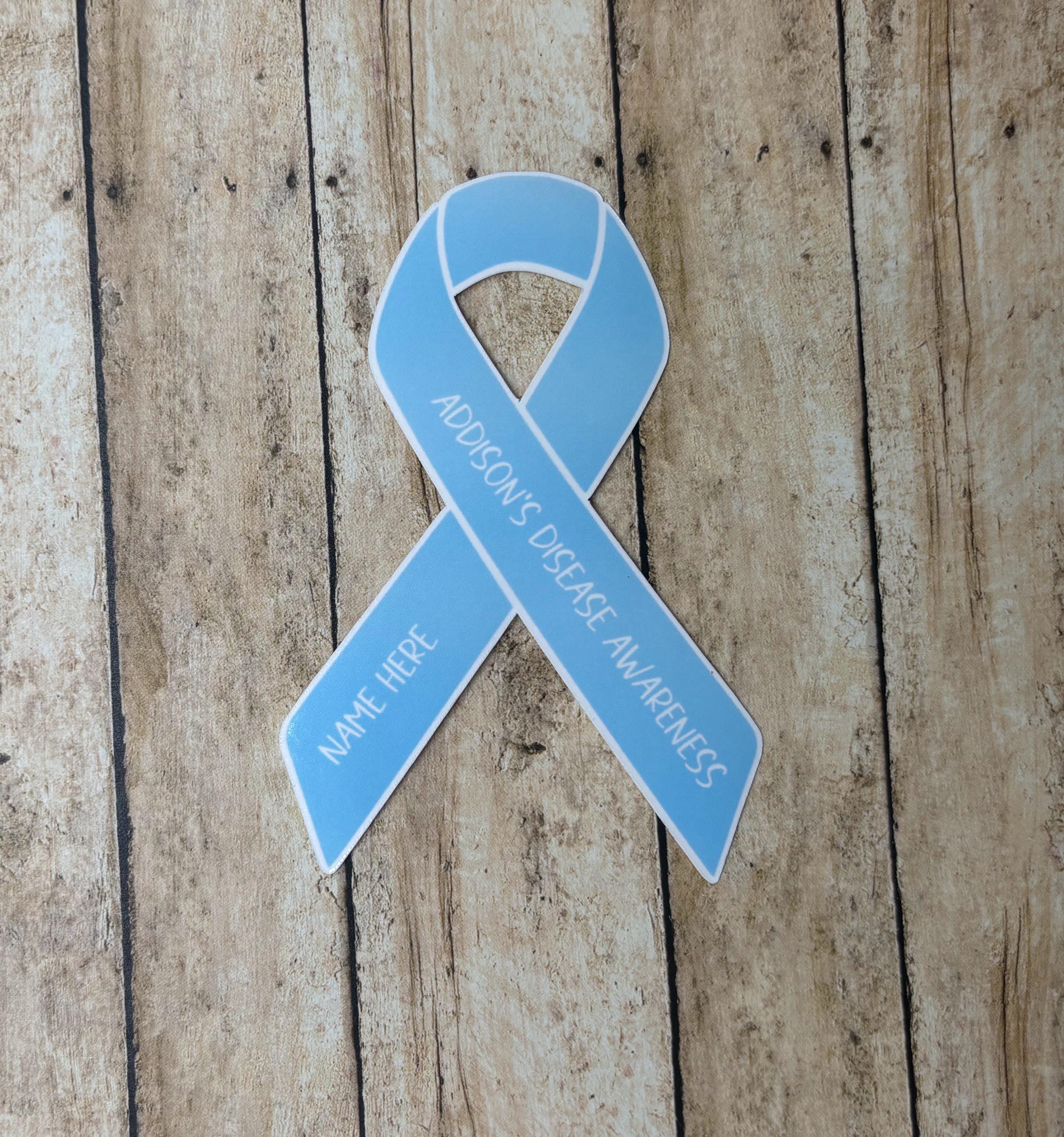 Addison's Disease Awareness Custom Ribbon Sticker | Addison's Disease ...