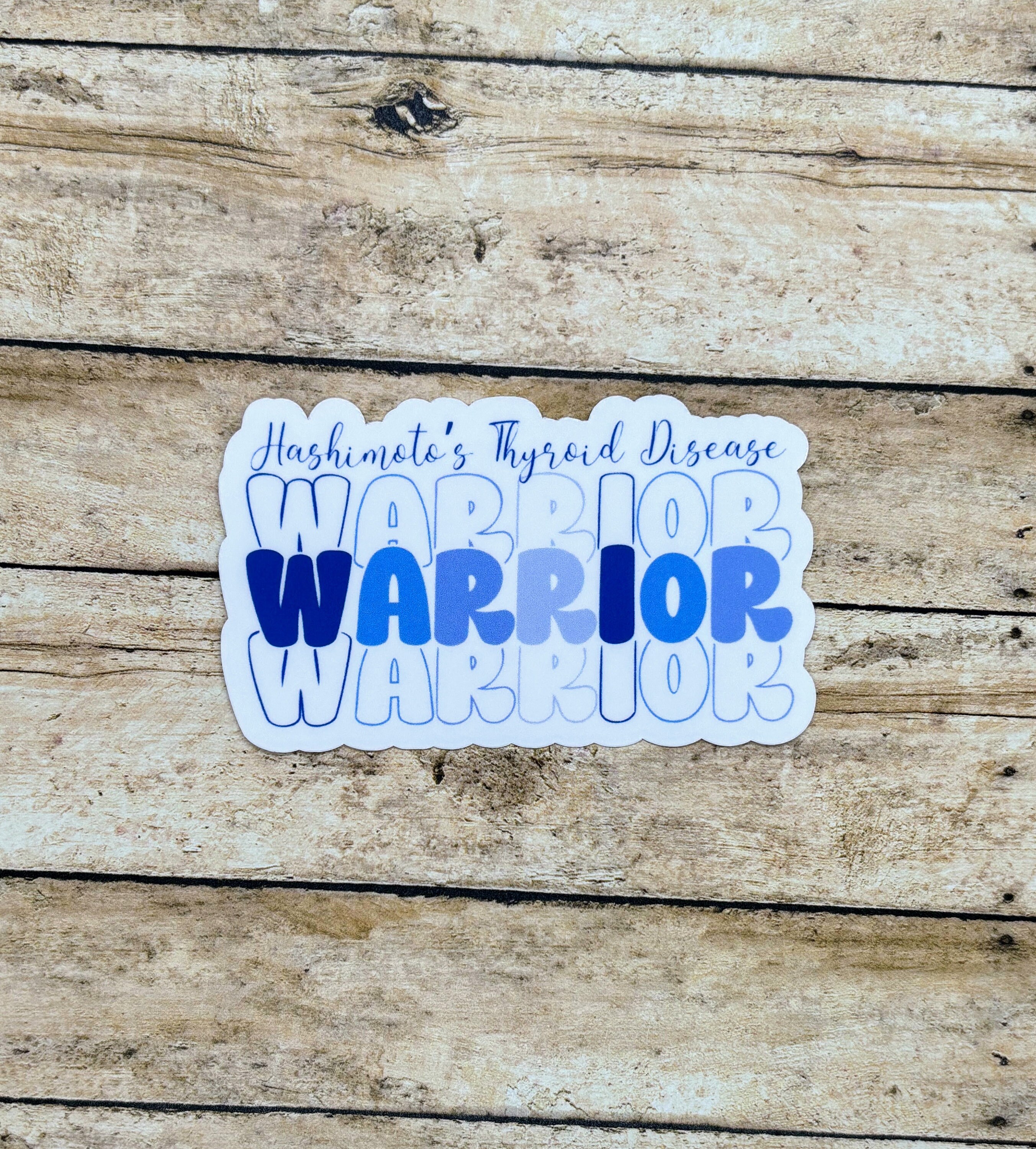 Thyroid Sticker Rwalistic Hashimoto's Thyroid Disease Warrior Sticker | Autoimmune Disease ...