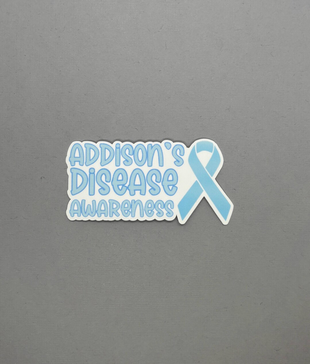 Addison's Disease Awareness With Ribbon Sticker | Addison's Disease ...