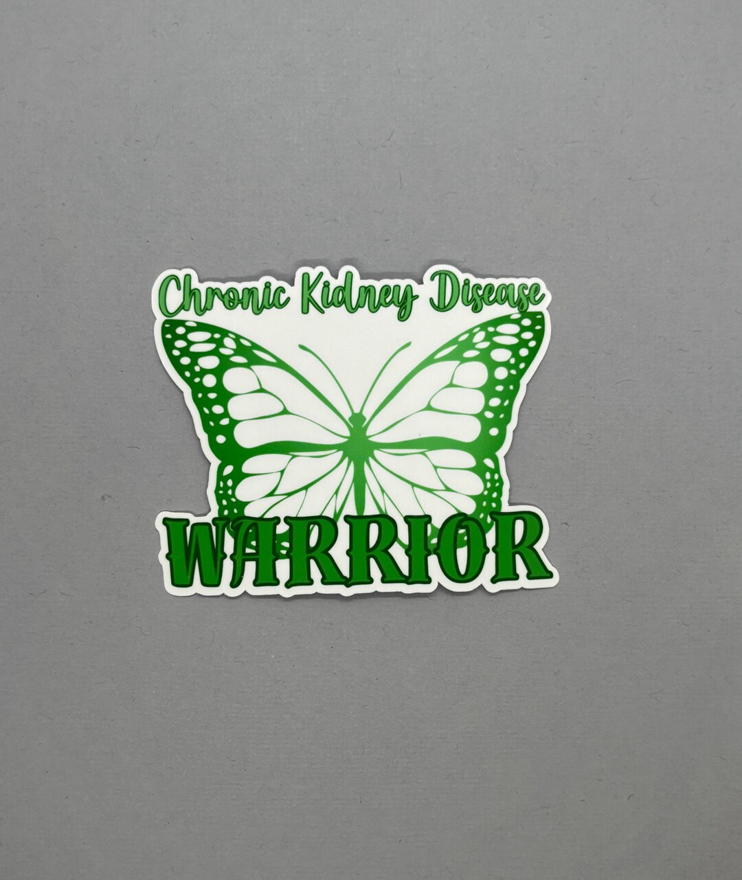 Chronic Kidney Disease Warrior Butterfly Sticker | CKD Awareness | CKD ...