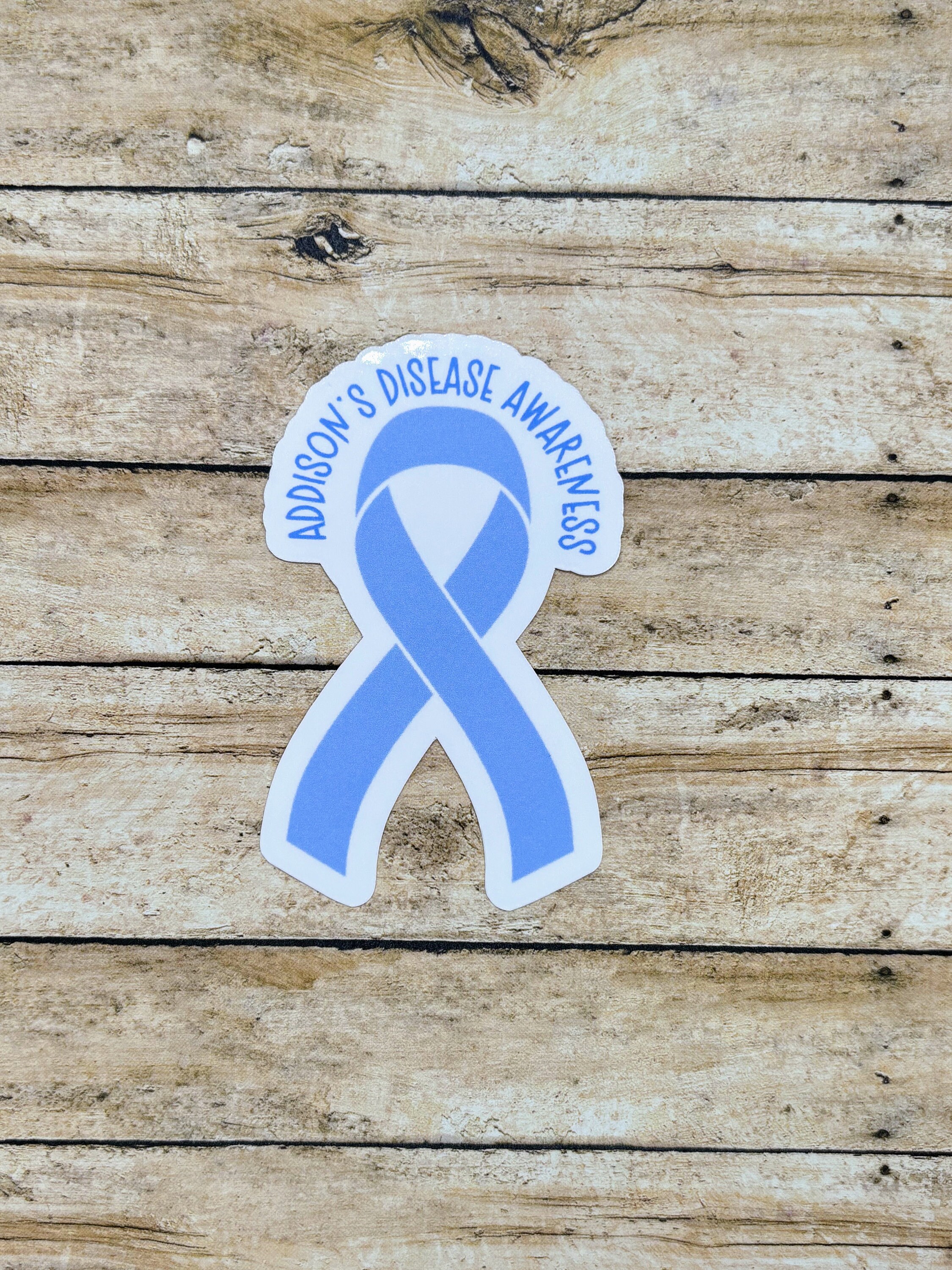 Addison Sticker Svg Addison's Disease Awareness Ribbon Sticker | Addison's Disease Sticker ...