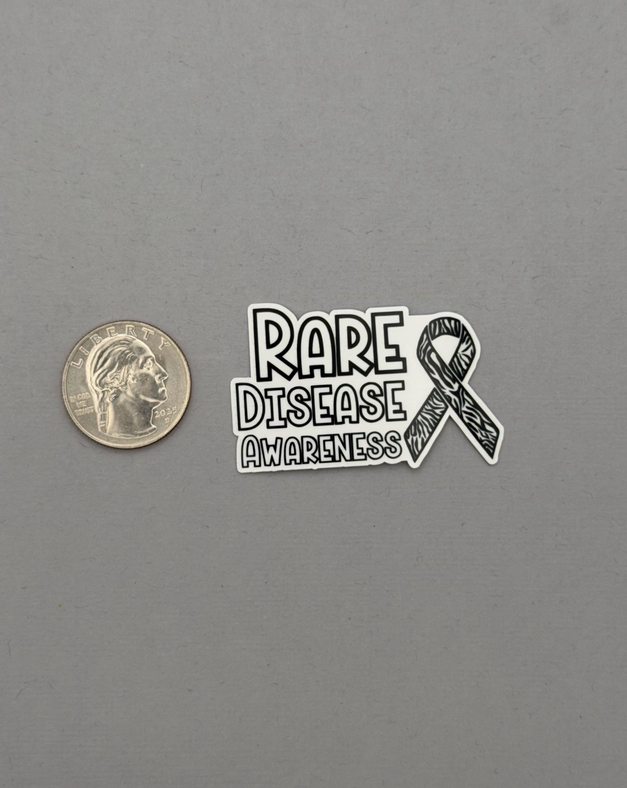 Rare Disease Awareness With Ribbon Sticker or Magnet | Rare Disease ...