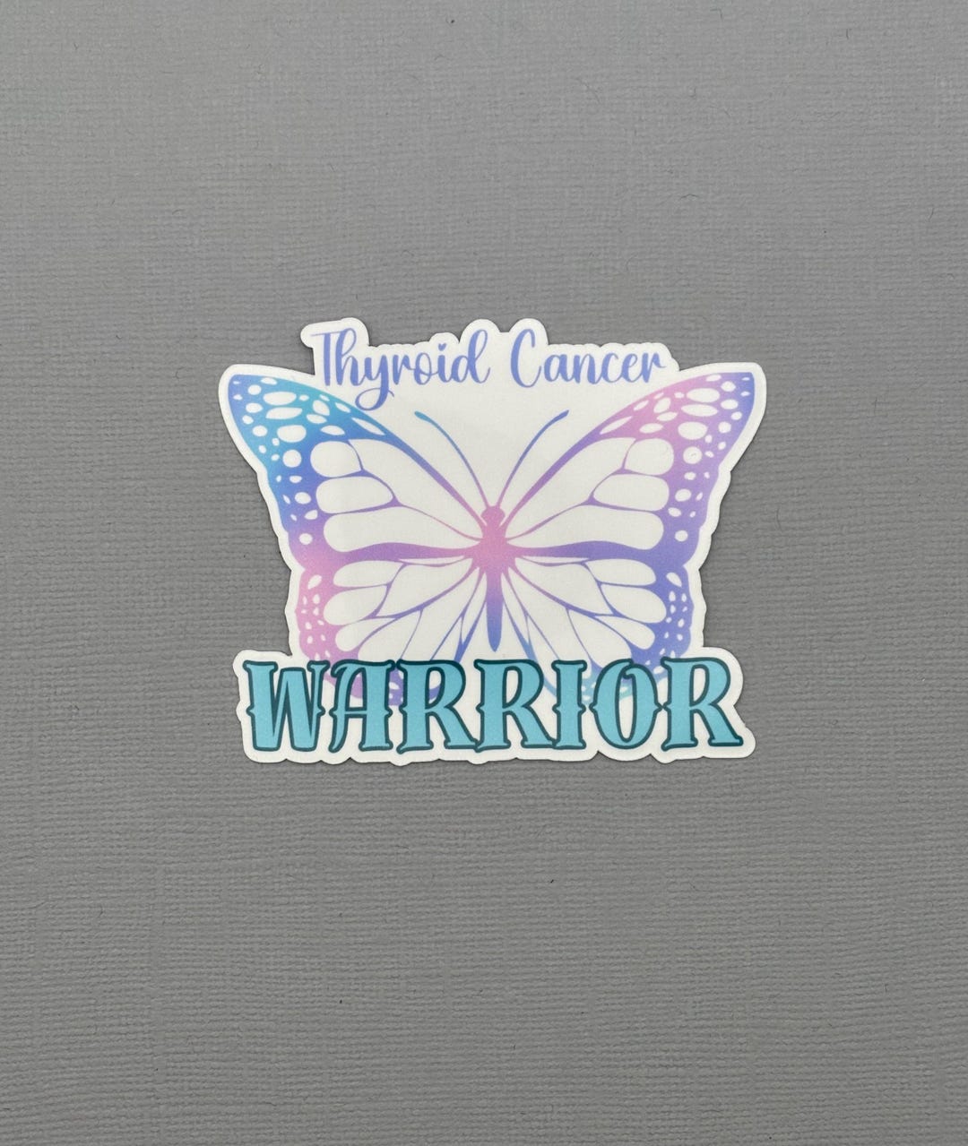 Thyroid Sticker Rwalistic Thyroid Cancer Warrior Butterfly Sticker | Thyroid Cancer Sticker ...