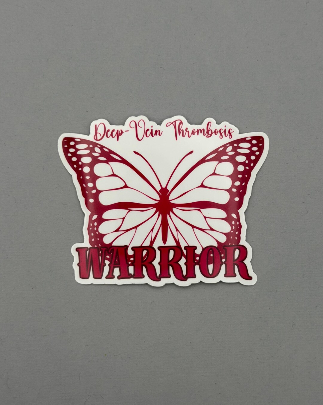 Deep Vein Thrombosis Warrior Butterfly Sticker | DVT | Water Resistant ...