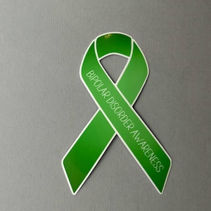 Bipolar Disorder Awareness Ribbon Sticker | Bipolar Disorder Sticker | Bipolar Disorder Awareness | Bipolar Disorder | Water Resistant