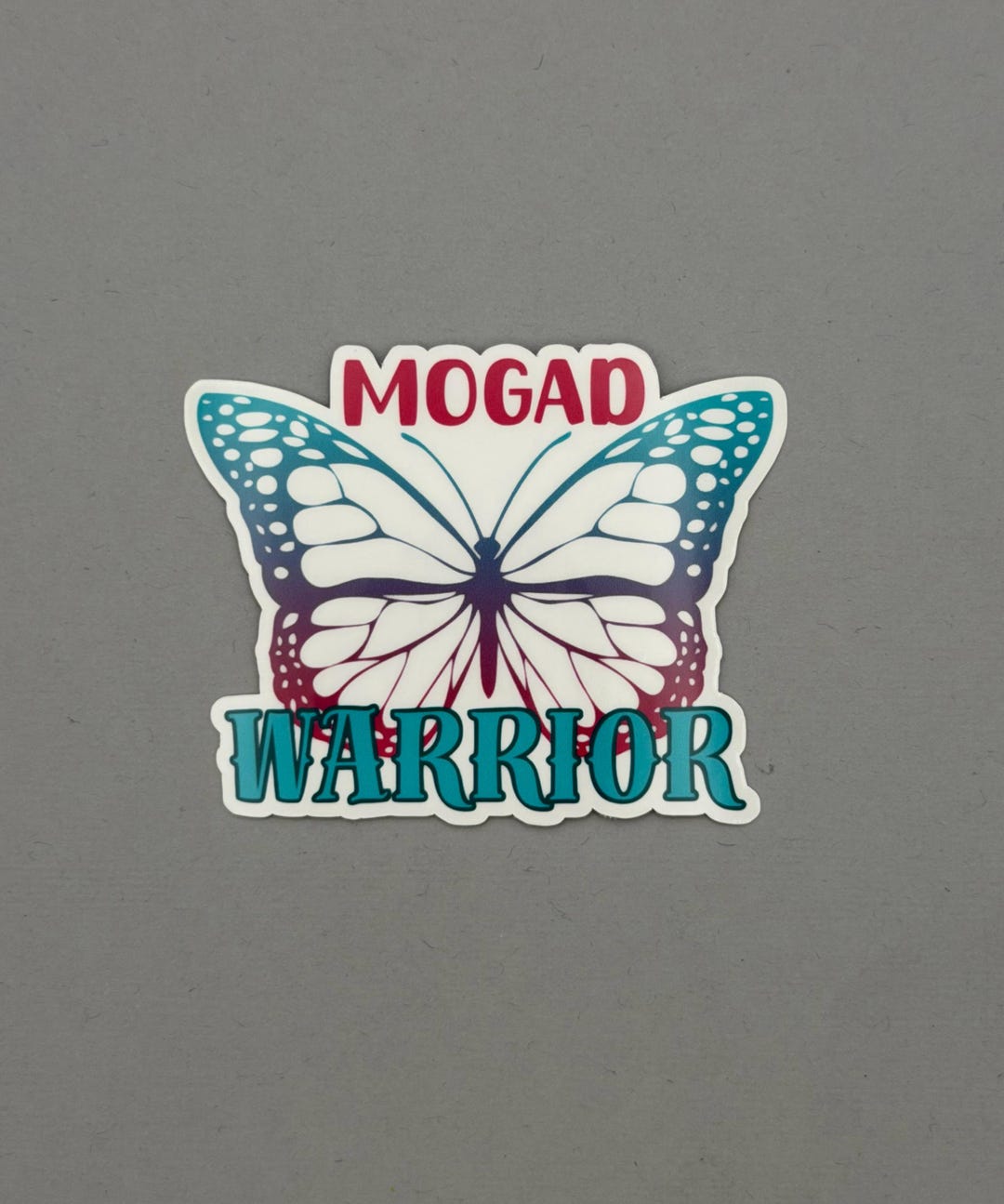 Mog Sticker MOGAD Warrior Butterfly Sticker | MOG Antibody Disease | Water ...