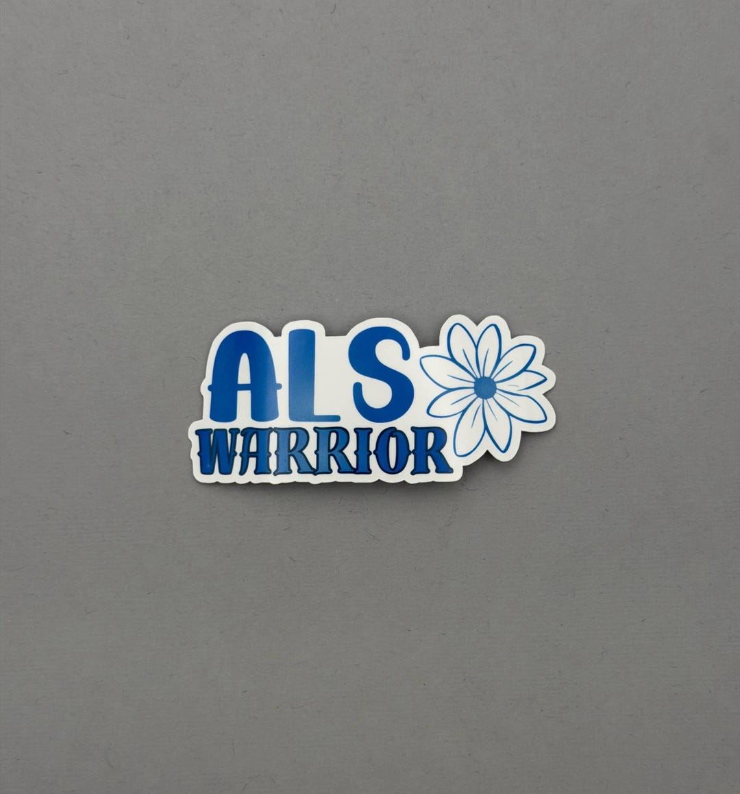 ALS Warrior Flower Sticker or Magnet | Amyotrophic Lateral Sclerosis ...