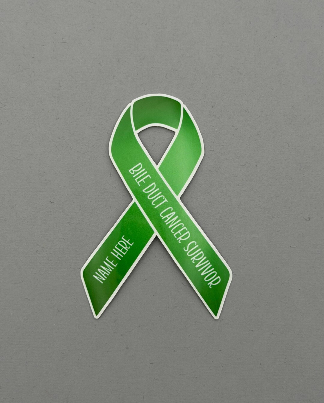 Bile Duct Cancer Survivor Custom Ribbon Sticker | Water Resistant ...