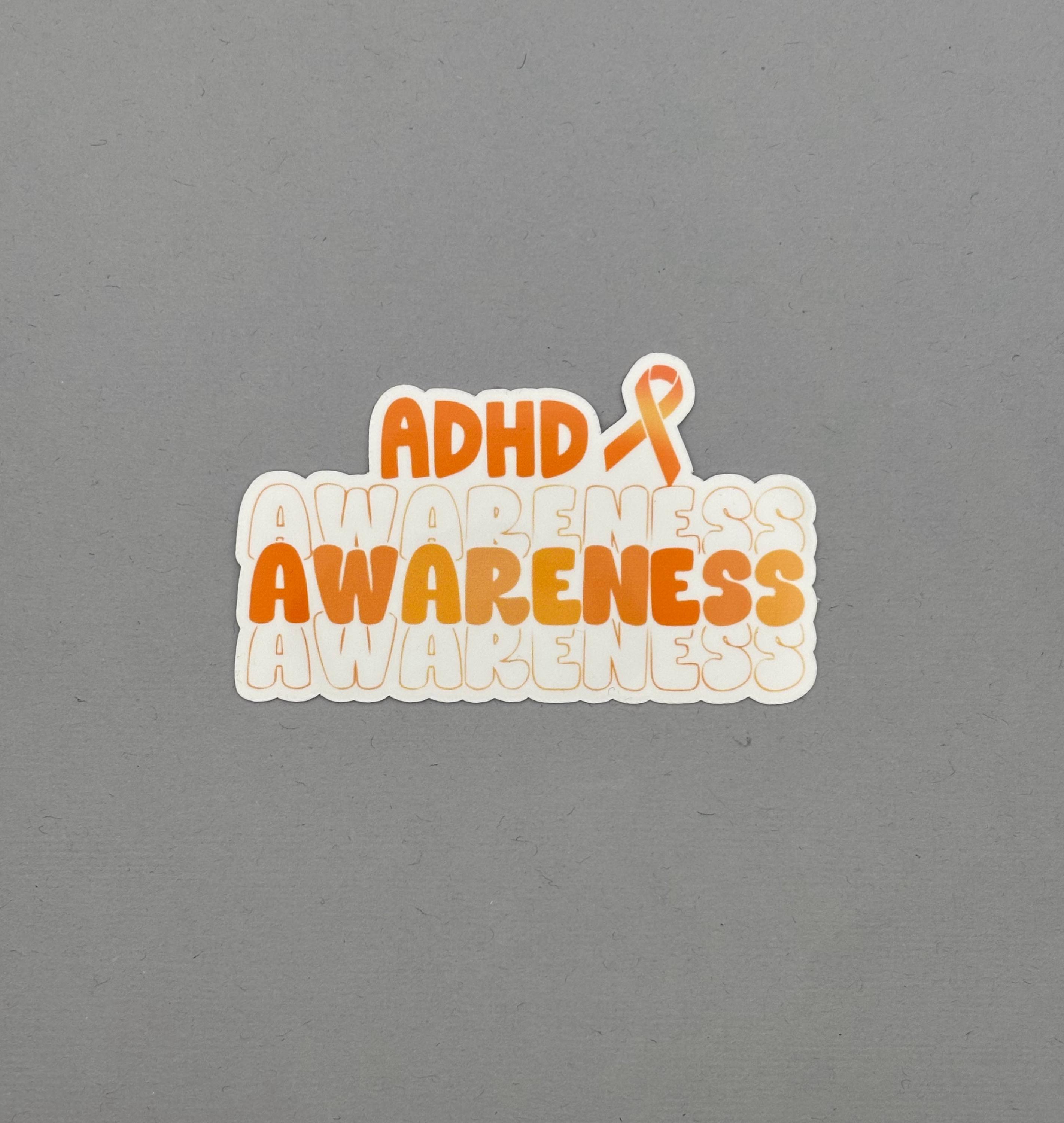 ADHD Awareness Sticker | ADHD Awareness | ADHD Sticker | Water ...