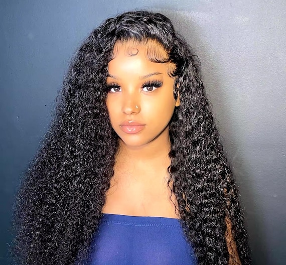 Deep Wave Human Hair Wig – 13x6 HD Lace Frontal, Brazilian  display picture 2