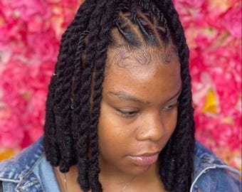 Extensiones de rastas humanas de 0,4 mm y 12 pulgadas