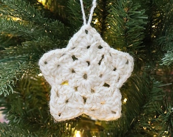 Crochet Star Ornament