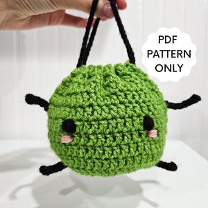 PATTERN: Crochet Drawstring Junimo Pouch Stardew Valley