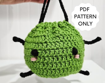 PATTERN: Crochet Drawstring Junimo Pouch Stardew Valley