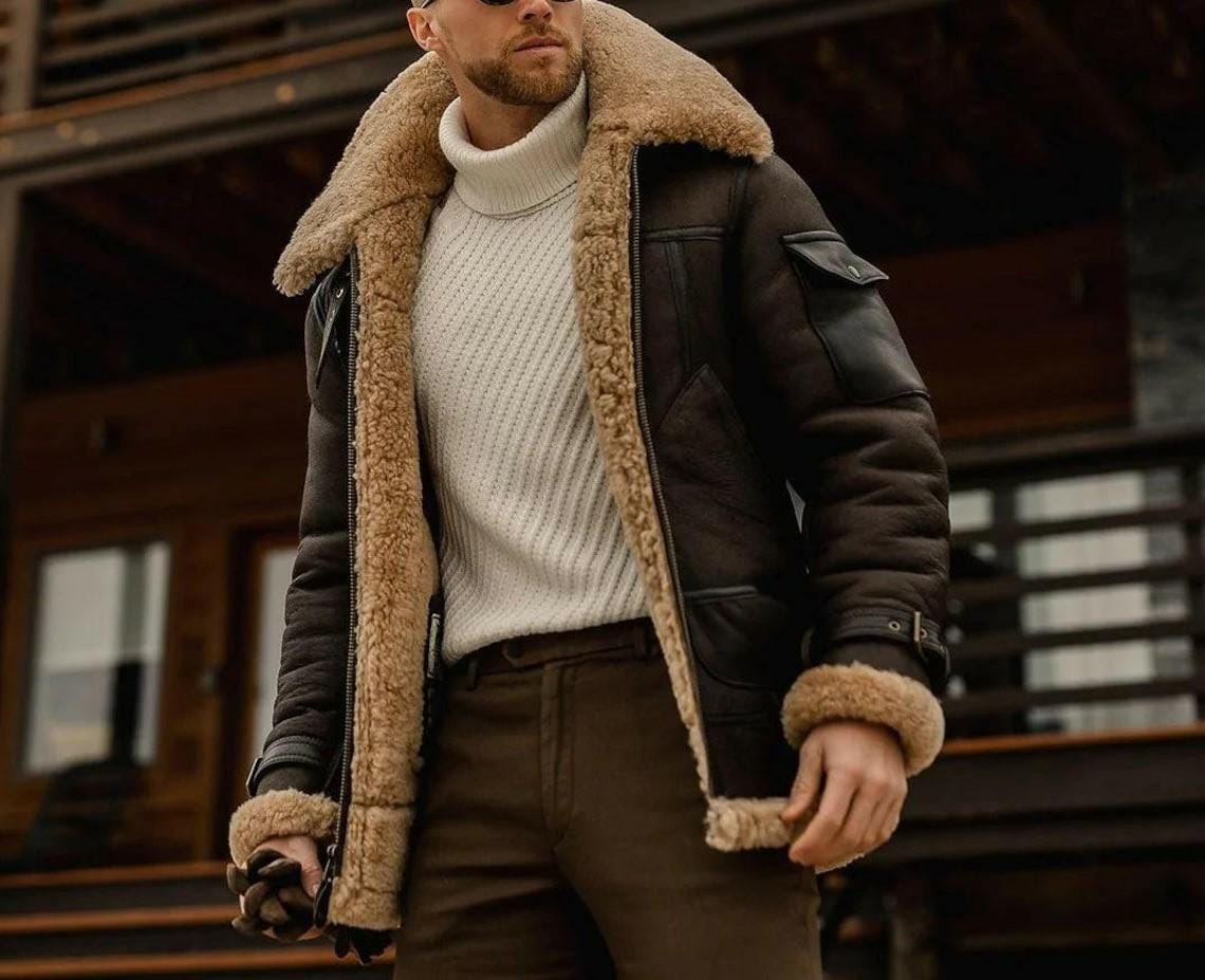 Fur pilot jacket discount