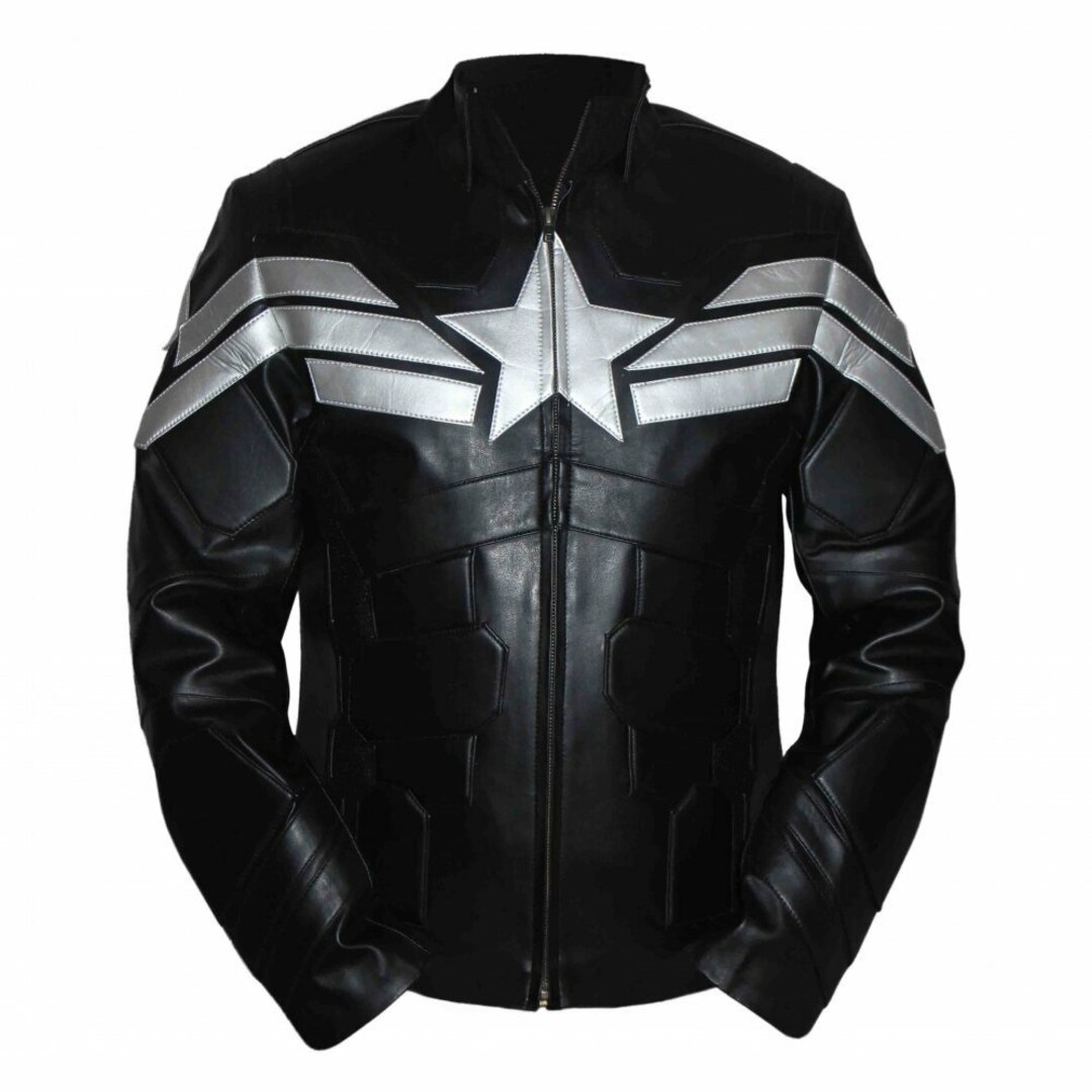 Men's First Avenger Captain America Leather Jacket - Etsy